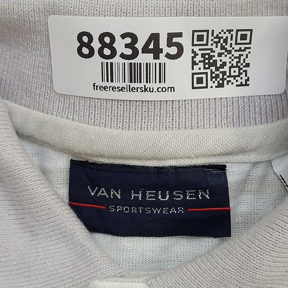 Vintage 90s Hilton-Head-Island Polo Shirt S/M 19x25 Van-Heusen - Picture 4 of 12